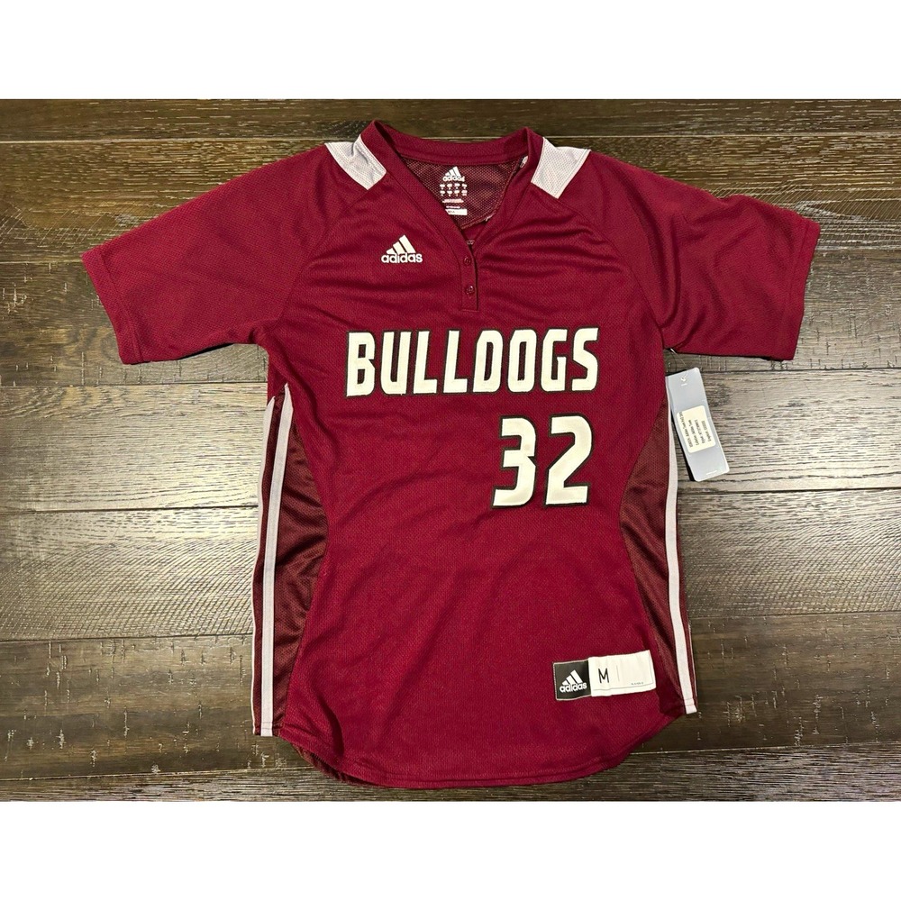 adidas Mississippi State Bulldogs Vitti Women's Baseball Jersey M Maroon